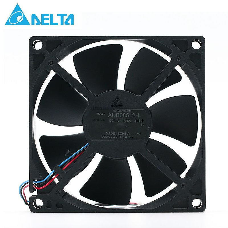 Delta AUB0812H-E ROO 12V 0.3A 8CM/cm 3-line Projector Axial Cooling Fan