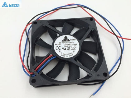 Delta AFB0812SHB - 5Z66 8015 12V 0.40A 3Wire Computer Cooler Cooling Fan