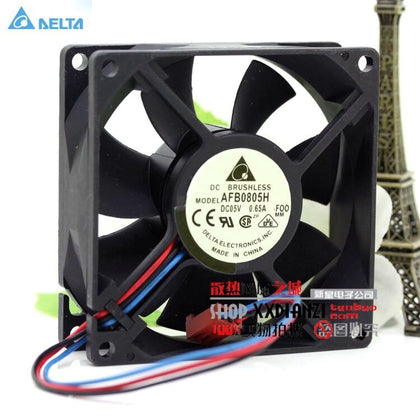 Delta AFB0805H 8025 5V 8CM Double ball-bearing 35.31CFM 3000RPM  Axial Cooling Fan