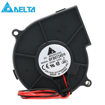 Delta BFB0724EH 7530 7CM 24V 0.53A Wind Dual Ball Turbine Cooling Fan