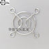 SXDOOL DC Fan Grill Protector Silver Metal Finger Fan Guard 40mm