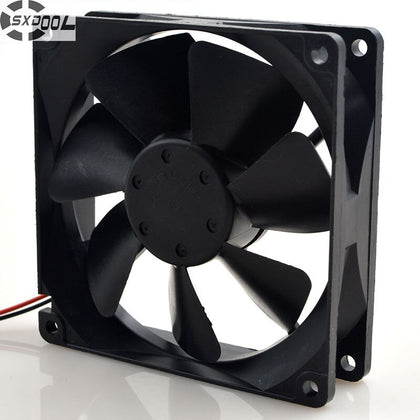 SXDOOL 92mm Fan FD249225HB 90*90*25mm 2pin DC 24V 0.16A Axial Cooling Fan