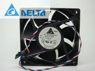 50PCS   Delta AFC1212DE 12038 12cm 120mm DC 12V  1.6A Pwm Ball Fan Thermostat Inverter Server Cooling Fan