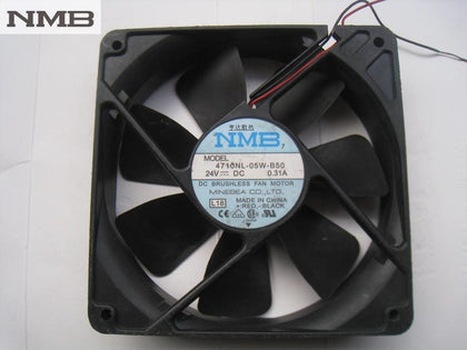 NMB 4710NL-05W-B50 12025 12cm 24V 0.31A 2Wire Server Inverter Cooling Fan