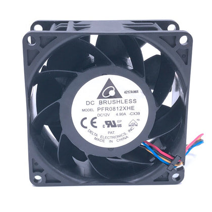 Delta PFR0812XHE 12V DC 80x80x38mm Brushless Cooling Fan - product photo 2