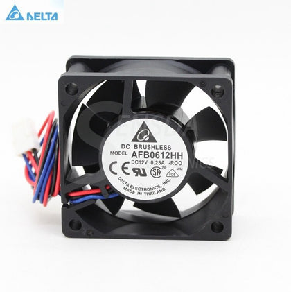 Delta AFB0612HH -R00 ROO 6cm 60mm 6025 12V 0.2A 3 -pin Case Axial Cooling Fans Cooler Alarm Signal