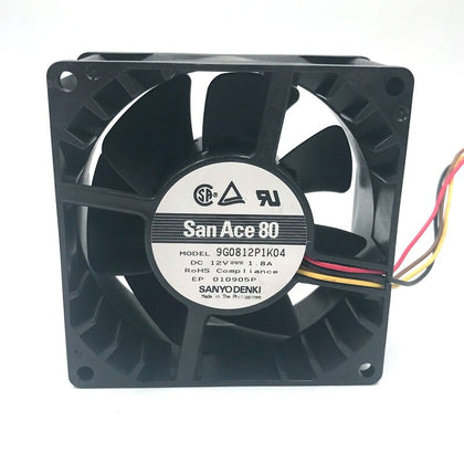 Sanyo 9G0812P1K04 12V DC 80x80x38mm Brushless Cooling Fan - product photo 2