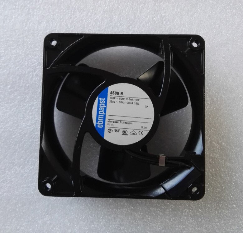 ebm PAPST  PAPST 4580N 12CM 120*120*38MM AC 230V 18W 3 Impeller  Frequency Cooling Fan 72.4 CFM  2350 RPM