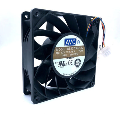 AVC DB12738B12U  12738 127*127*38mm DC 12V 1.75A High Air Volume Server Miner Cooling Fan