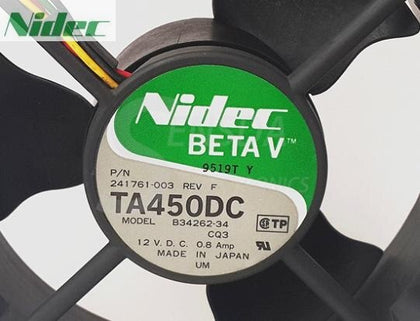 Nidec B34262-34 120mm 12V 0.8A 12cm 12*12cm  120*120*38mm Server Inverter Axial Cooling Fans