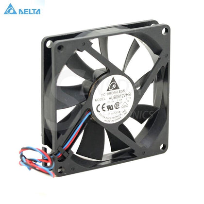 Delta AUB0812VHB 8015 8cm 80mm DC 12V 0.30A Slim Chassis Power Supply Cooling Fans Cooler