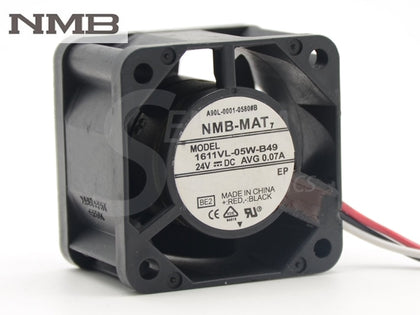 NMB 1611VL-05W-B49 A90L-0001-0580#8 Cooling Fan 40*40*28mm DC 24V AVG 0.07A