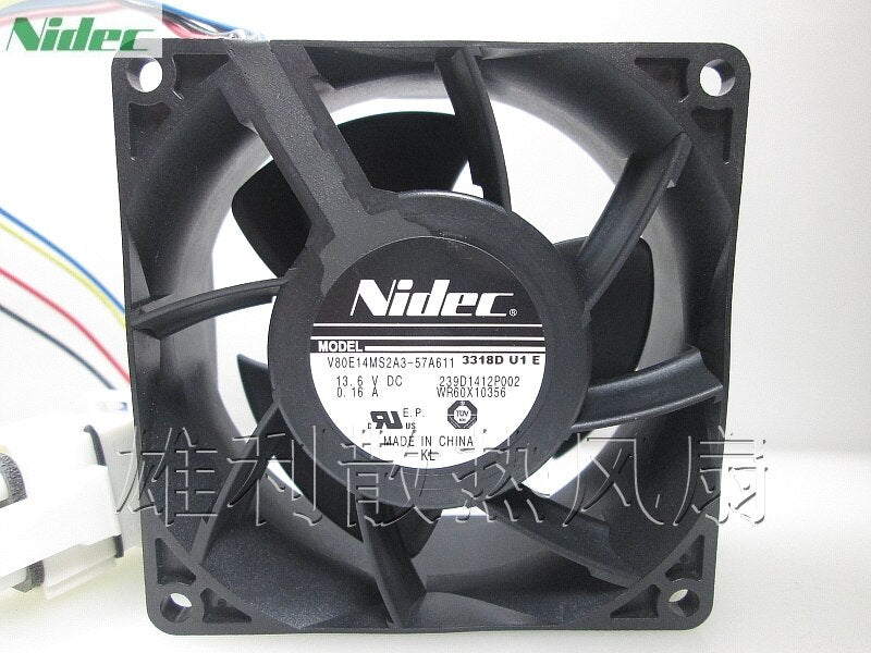 Nidec Refrigerator Fan Motor (U11P14MS7A3-57A611) – 13.6V 0.23A, 4-Pin, Open Box