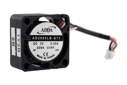 Independent CWC Group reference: ADDA AD2005LB-G73 JPP, DC5V 0.08A. Different photographed unit; prior processing unknown. Confirm supplied full model, condition, connector and pinout; not proof of shipping stock.