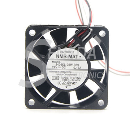 NMB 2406KL-05W-B59 24V DC 60x60x15mm Brushless Cooling Fan - product photo 2