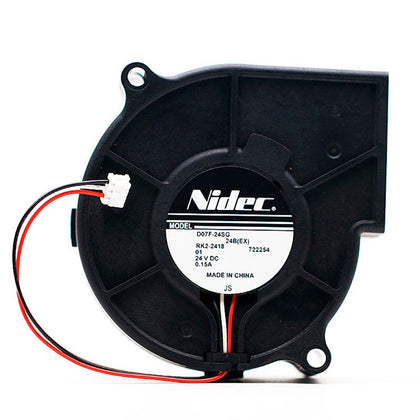 Nidec D07F-24SG 01A 7530 24V 0.15A 7CM Inverter Turbine Fan Blower