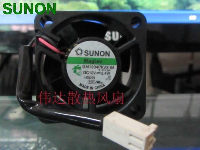 Sunon 4020 GM1204PKVX-8A 12V 2.4W 2Wire Server Cooling Fan