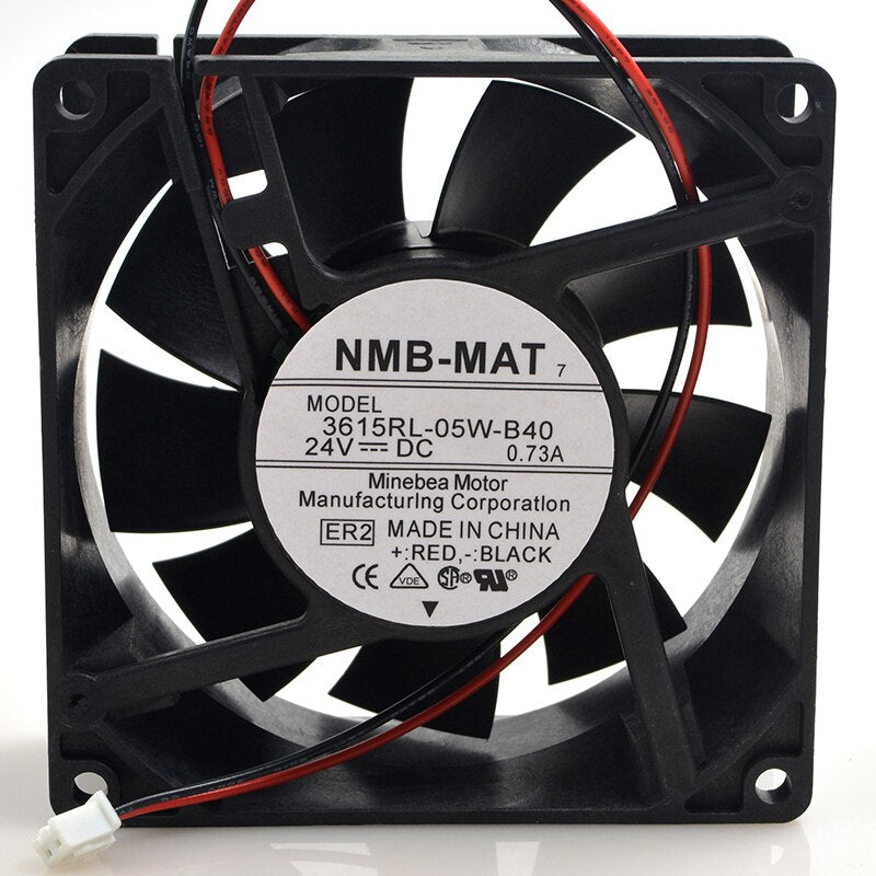 NMB 3615RL-05W-B40 9038 9CM 24V 0.73A Waterproof Inverter Cooling Fan
