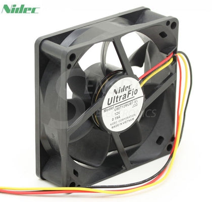 Nidec U80T12MUB7-53 8025 8cm 80mm DC 12V 0.19A Server Inverter Axial Cooling Fans