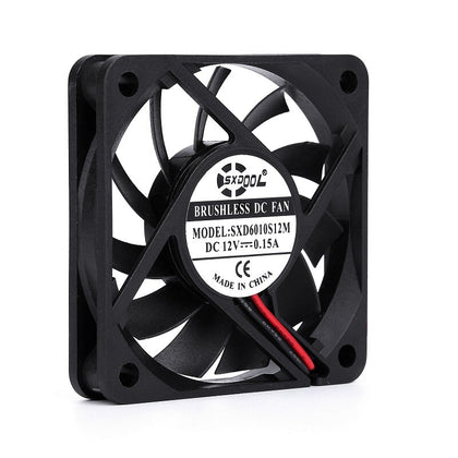 SXDOOL SXD6010S12M 6010 60mm Slim 10mm DC 12V 0.15A 3300RPM 13CFM Axial Cooling Fan