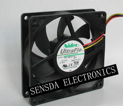 Nidec 9cm T92T12MHA7-53 J811 9225 12v 0.14a 3Wires Cooling Fan 92*92*25mm 2400rpm 25dbA