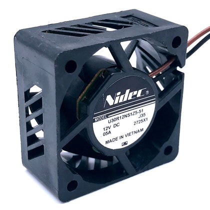 Nidec  U30R12NS1Z5-51 30mm 30x30x15mm DC 12V 0.05A 3cm Micro Projector Mini Cooling Fan 8000RPM 3.18CFM