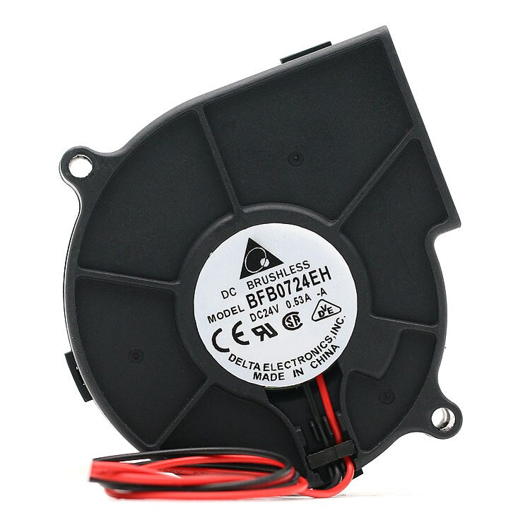 Delta BFB0724EH 7530 7CM 24V 0.53A Wind Dual Ball Turbine Cooling Fan