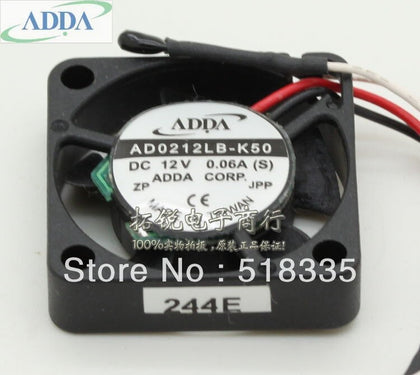 ADDA AD0212LB-K50 2506 25X25X6mm  2.5cm DC 12V 0.06A Micro Drive Graphics Card Cooling Fan