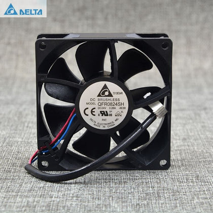 Delta QFR0824SH 8025 24V 8cm 0.26A 3 Line Cooling Fan 54.6CFM  4300RPM