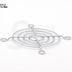 SXDOOL High Quality 60mm Computer PC Case Fan Grill Protector Metal Finger Guard Cover