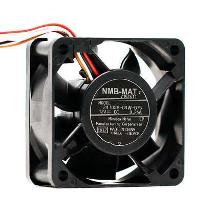 NMB 2410SB-04W-B75 12V 0.26A 60*60*25MM 6MC 4 Lines  Drum Washing Machine Cooling Fan