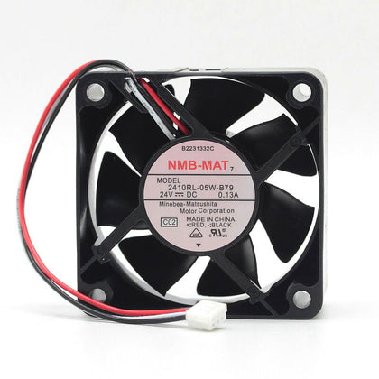 NMB 2410RL-05W-B79 24V 0.13A Double Ball Bearing 6025 Variable Frequency Cooling Fan