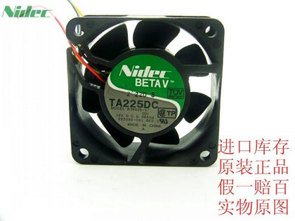 Nidec TA225DC B34605-57 6CM 6025 12V 0.58A Ball Bearing Cooling Fan