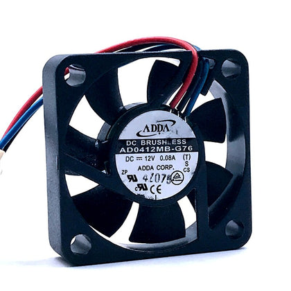 ADDA AD0412MB-G76 4010 40mm DC 12V  0.08A Ultra Silent Fan Double Ball Bearing Cooling Fan