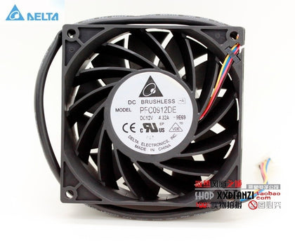 Delta Pfc0912de 9CM 90MM 90*90*38MM 9038 9238 12v 4.32a Dual Ball Server Cooling Fan