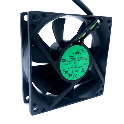 ADDA AD0812UX-A7BGL 12V 0.33A 8025 8CM 4pin Hypro Pwm Axial Case Cooling Fan