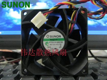 Sunon PF70251VX-Q000-S99 12V 3.7W 7025 70mm 7cm 4-wire Case Fan