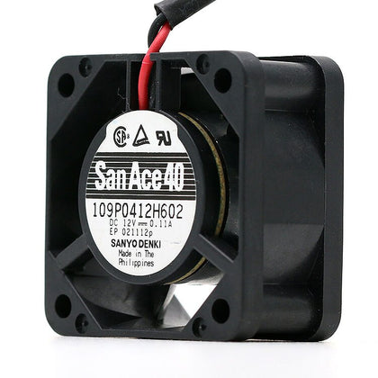 Sanyo 109P0412H602 12V DC 40x40x20mm Brushless Cooling Fan - product photo 2