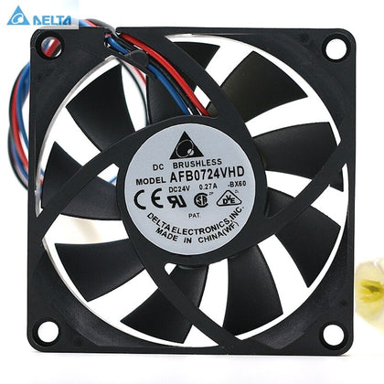 Delta AFB0724VHD 24V 0.27A 7CM 70*70*20mm Inverter Dual Ball Cooling Fan