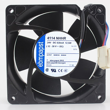 PAPST 4114NHHR 4114 NHHR DC 24 V 520 Ma 12.5W 12cm Aluminum Frame Fan