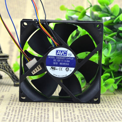 AVC Ds08025t12hp028 12V DC 80x80x25mm Brushless Cooling Fan - product photo 2