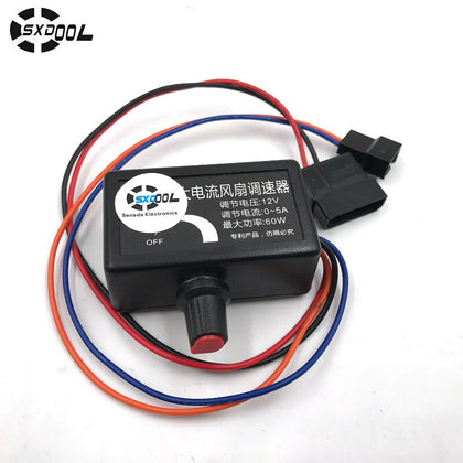 SXDOOL High Quality 12V DC Fan Speed Cooling Fan Controller 5A Maximum Support