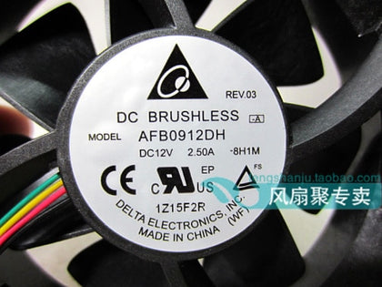 Delta AFB0912DH 92x92x25mm 12V DC 2.50A Axial Cooling Fan