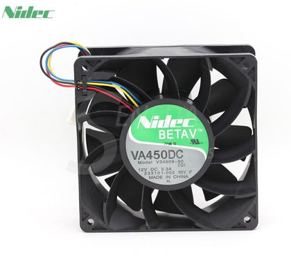 Nidec VA450DC V34809-90 CQ1  Super Strong 12V 3.3A 12CM 120mm Axial Server Inverter Cpu Computer Cooling Fans