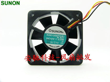 Sunon KDE1206PKB1 DC 12V 2.5W 6015 6cm 60mm Three -wire Axial Cooling Fans