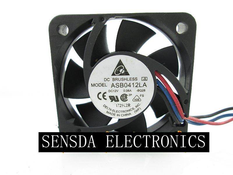 Delta ASB0412LA DC 12V 0.06A 40X40X10mm 4010 Axial Server Square Cooling Fan