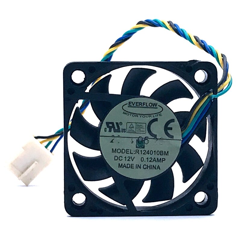 40mm Fan SXDOOL  EVERFLOW R124010BM 4010 4CM 12V 0.12A 4-wire 4pin Double Ball Bearing Silent Cooling Fan
