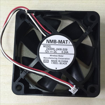 NMB 2406RL-04W-S59 6CM 6015 12V 0.24A Projector Axial Cooling Fan