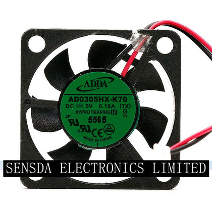 ADDA AD0305HX-K70 3006 5V 0.18A Slim 30*30*6mm Mini Axial Cooling Fan Spare Parts