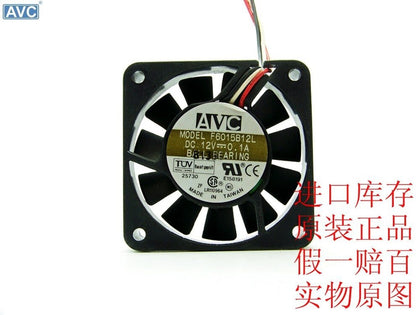 AVC F6015B12L 6CM Motherboard Fan 6015 60mm 6cm DC 12V 0.1A Axial Cooling Fan